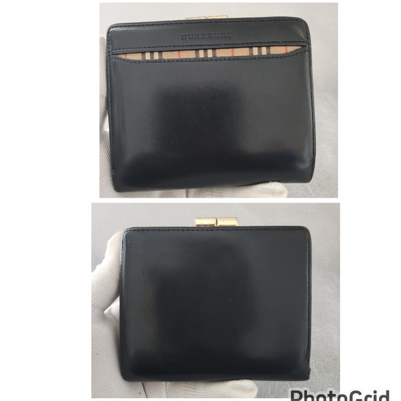 BURBERRY NOVA CHECK AUTHENTIC KISSLOCK WALLET VINTAGE - Picture 5 of 12